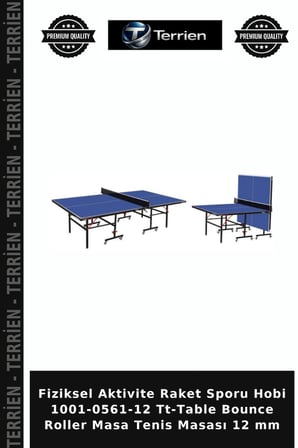 Fiziksel Aktivite Raket Sporu Hobi 1001-0561-12 Tt-Table Bounce Roller Masa Tenis Masası 12 mm