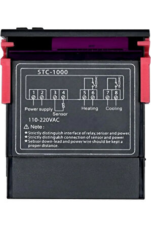 STC-1000 Dijital Sıcaklık Kontrolörü Termostat AC 220V Isıtma Soğutma Kontrolörü STC1000 TERMOSTAT