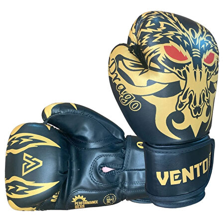 Vento Drago Boks ve Kick-Boks Eldiveni Siyah