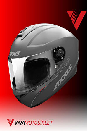 DRAKEN S SOLID V.2 A12  MATT TITANIUM KASK