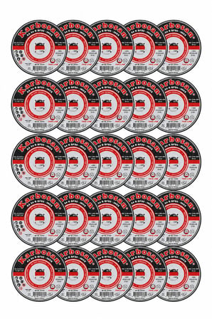 Karbosan 115x1 mm İnox Kesme Taşı 25'li Paket | Avuç Taşlama Kesici Disk