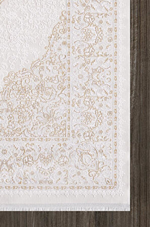 Artemis Halı Dream 09705B Gri Gold Klasik Bambu Halı