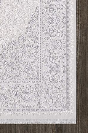 Artemis Halı Dream 09705D Krem Gri Klasik Bambu Halı