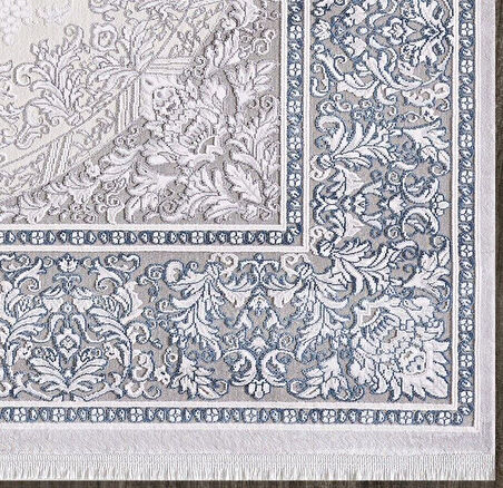 Artemis Halı Dream 09706A Gri Mavi Klasik Bambu Halı