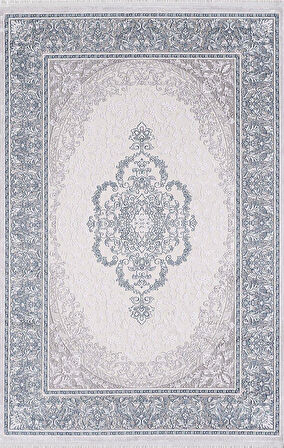 Artemis Halı Dream 09706A Gri Mavi Klasik Bambu Halı