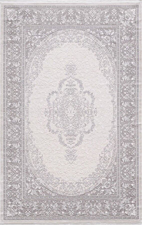Artemis Halı Dream 09406B Krem Gri Klasik Bambu Halı