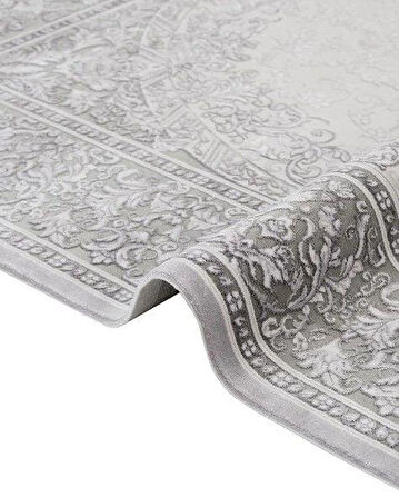 Artemis Halı Dream 09406B Krem Gri Klasik Bambu Halı