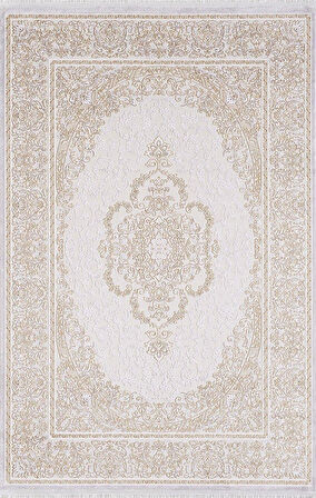 Artemis Halı Dream 09706D Gri Gold Klasik Bambu Halı