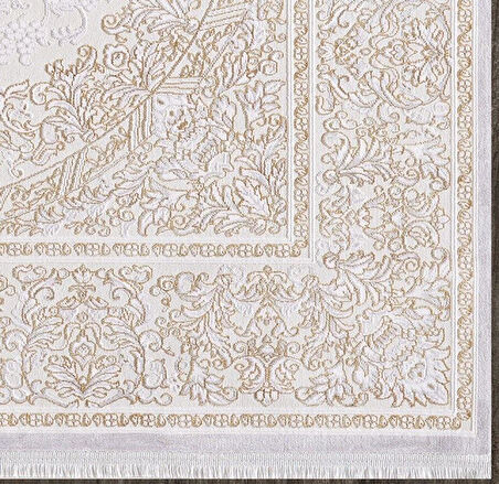 Artemis Halı Dream 09706D Gri Gold Klasik Bambu Halı