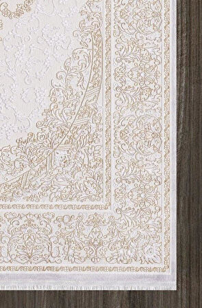 Artemis Halı Dream 09706D Gri Gold Klasik Bambu Halı