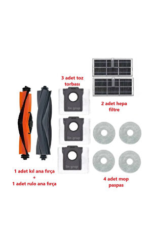 Dreame X40 Pro Ultra Uyumlu Yedek Parça Seti
