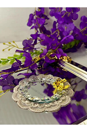 Dream Glass 6 Kişilik Kuş Detaylı Aynalı Lokumluk