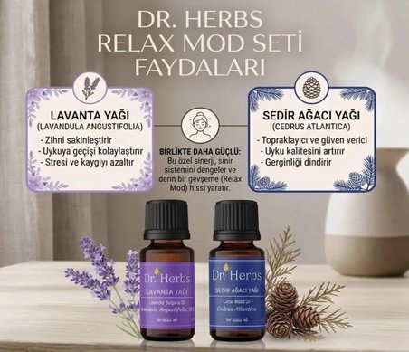 DR. Herbs Relax Uçucu Yağ Seti