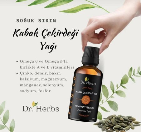 Dr.Herbs Kabak Çekirdeği Yağı 50 ml