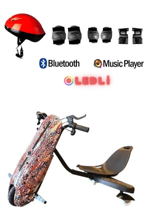 Citymate Drift Car Elektrikli Kaykay Bluetooth Dirift Kar Hoverboard Scooter Koruma Ekipmanı Hediye D07