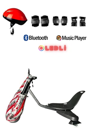 Citymate Drift Car Elektrikli Kaykay Bluetooth Dirift Kar Hoverboard Scooter Koruma Ekipmanı Hediye D17