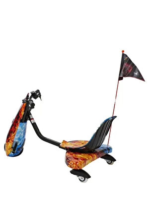 Citymate Drift Car Elektrikli Kaykay Drift Scooter DriftKart Bluetooth Grafiti Desenli Kasa