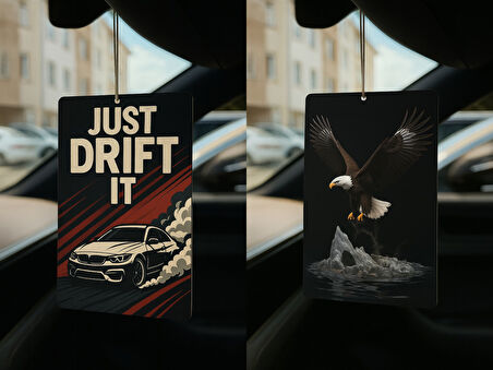 Just Drift It ve Kartal - İkili Oto Kokusu - Dekoratif Araç Kokusu ve Aksesuarı