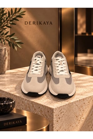 Erkek Bağcıklı Kontrast Tabanlı Günlük Sneaker