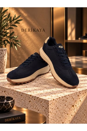 Erkek Bağcıklı Kontrast Tabanlı Günlük Sneaker