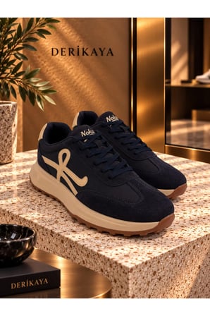 Erkek Bağcıklı Kontrast Tabanlı Günlük Sneaker