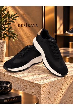 Erkek Bağcıklı Kontrast Tabanlı Günlük Sneaker
