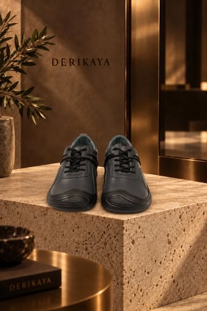 Urban Erkek Gri Delikli Yan Panel Detaylı Bağcıklı Sneaker