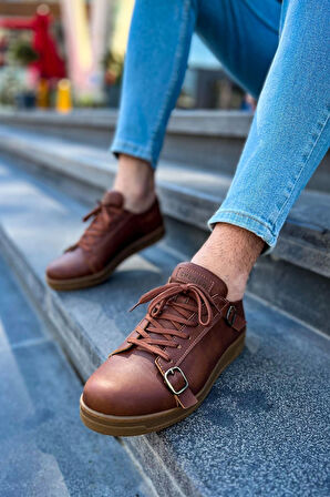 CH191 CKT Side Buckle Erkek Ayakkabı TABA
