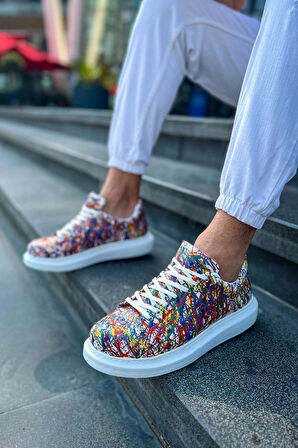 CH254 CBT Pittura Erkek Ayakkabı 537 CRAZY SPLUSH BEYAZ