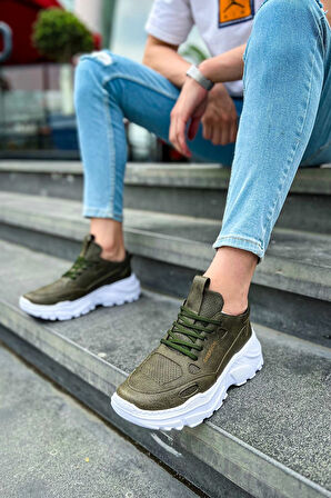 CH089 CBT Low Top Lace Up Erkek Ayakkabı HAKI
