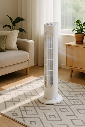 Koçtaş Kule Tipi Vantilatör Beyaz 45 W Zaman Ayarlı