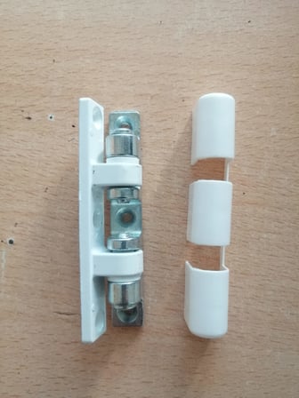 Pvc-Pen Çelik Kapı Menteşesi Beyaz- ( 4 Adet )