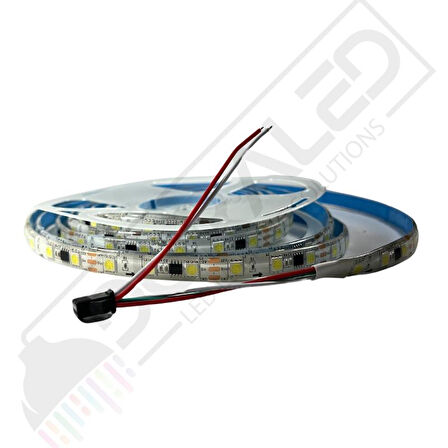Ws2811 Beyaz Pixel Şerit Led 12Volt İp65 Dış mekan 5M