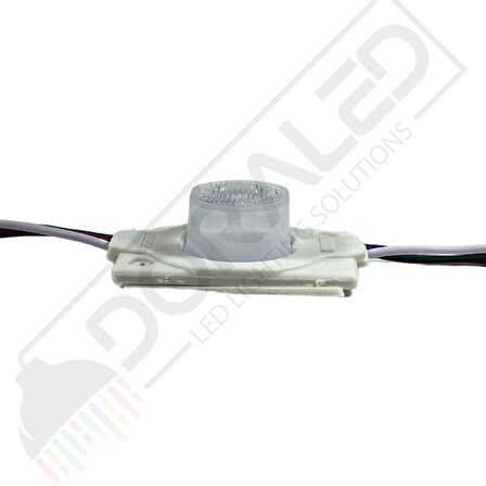 12 Volt Beyaz 1,5 Watt Tekli Lensli 3030 Reklamcı Modül IP65 (10 Adet)