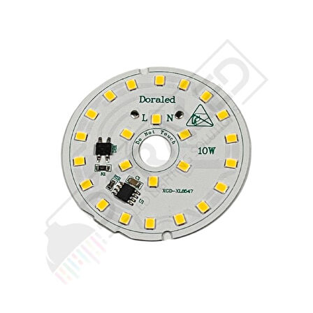 220Volt 10Watt Smd 5630 Ledli Led Modül Beyaz 10mm Delik Çaplı 22V 10W Avize Ledi 56mm(3 Adet)