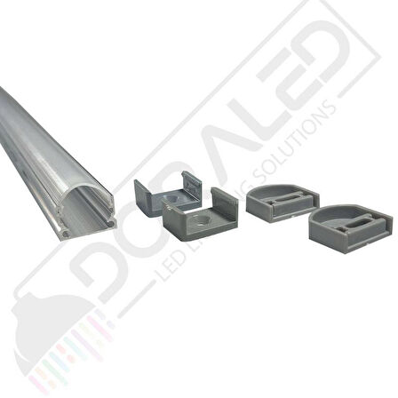 Alüminyum Boş Kasa Led Profil Yerli Kasa Opak Cam 50Cm