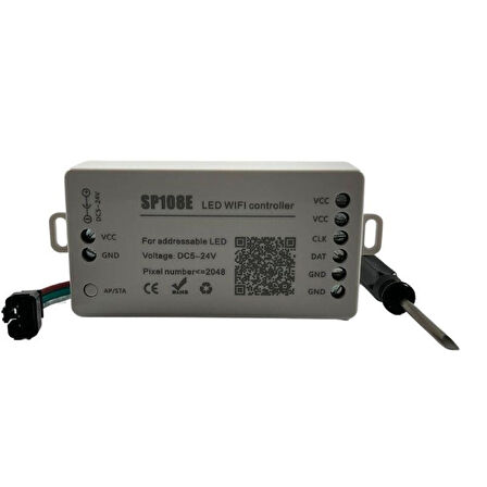 WS2811-WS2812 SP108E Pixel ARGB Şerit Led Wifi Kontrol Cihazı