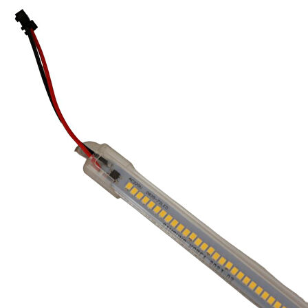 220 Volt 2835 Çubuk Led 30 CM Kasalı Dim Edilebilir Bar Led 220v Gün Işığı 3000-3200K-Şeffaf Cam