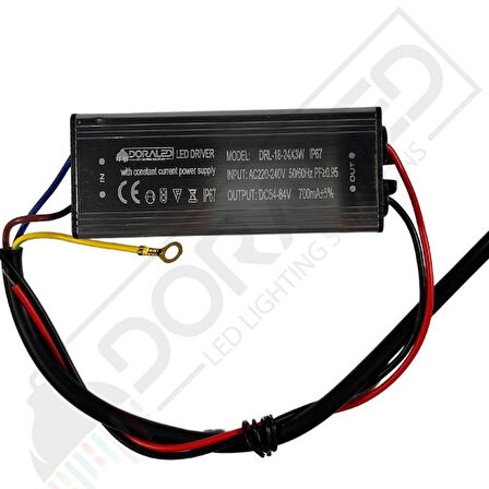 18-24X3W 700Ma 54-84V Power Led Driver IP67 Power Led Sürücü