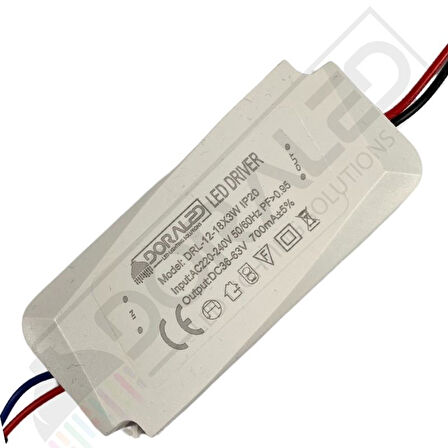 12-18X3W 700Ma 36-63V Power Led Driver IP20 Power Led Sürücü