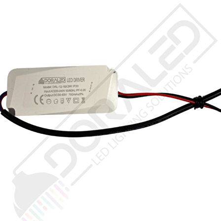 12-18X3W 700Ma 36-63V Power Led Driver IP20 Power Led Sürücü