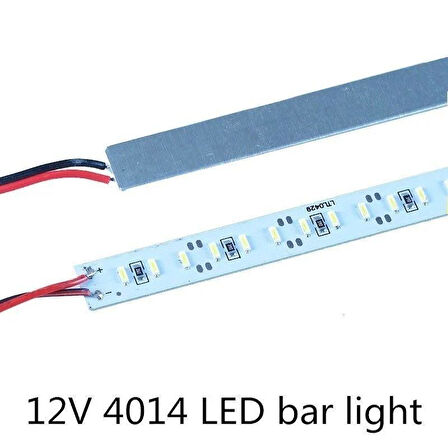 12 Volt 4014 Ledli Led Bar Alüminyum Çubuk Led 144 Sık Ledli Natural Beyaz 4000-4500K