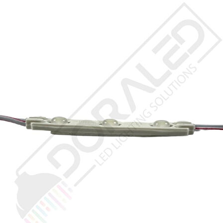 1,2 Watt 3lü Lensli Beyaz Led Modül 2835 Reklamcı Modül 10 Adet