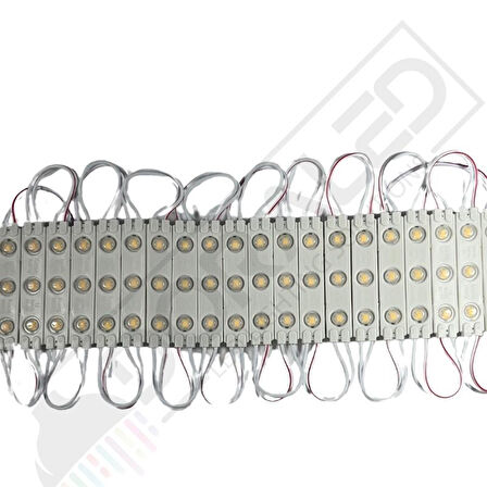 1,2 Watt 3lü Lensli Gün Işığı Led Modül 2835 Reklamcı Modül 10 Adet