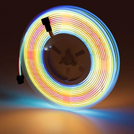 24V 8MM Esnek Cob Şerit Led RGB 768 Ledli IP20 5M