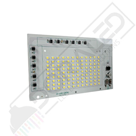 220V 100W 2835 SMD Ledli Günışığı  Hazır Projektör Ledi 220 Volt 100 Watt