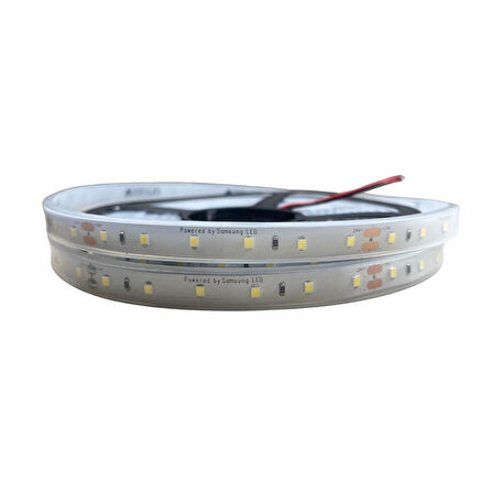 SAMSUNG ŞERİT LED SAMSUNG 60 LEDLİ 2835 SMD 6500K BEYAZ ŞERİT LED 24V 14.4W IP67 5M