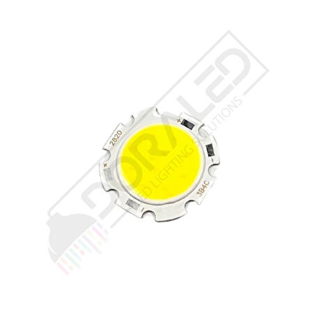 12V 5W Beyaz Cob Led  6000Kelvin 26mm 5 Watt12 Volt Cob Led (3 Adet)