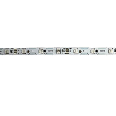 WS2815B 60 Ledli ARGB S type 12V Tek Tek Adreslenebilir Pixel Şerit Led Magic Led 1M