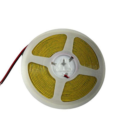 12V 3MM İnce Esnek Cob Şerit Led Beyaz 6000-6500K 400 Ledli IP20 5M